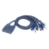 ATEN CS64U KVM switch Black
