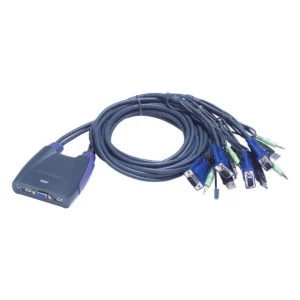 ATEN CS64U KVM switch Black