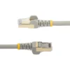 StarTech.com 3ft CAT6a Ethernet Cable – 10 Gigabit Shielded Snagless RJ45 100W PoE Patch Cord – 10GbE STP Network Cable w/Strain Relief – Gray Fluke Tested/Wiring is UL Certified/TIA