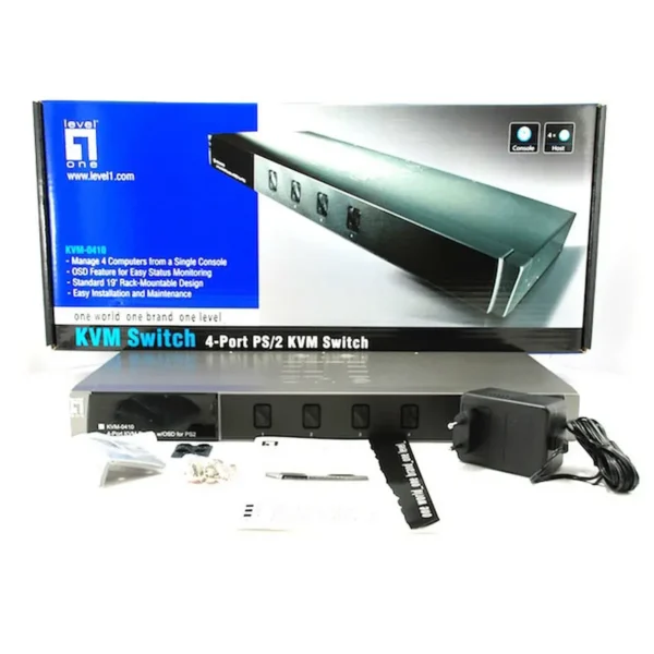 LevelOne 4-Port PS/2 VGA KVM Switch