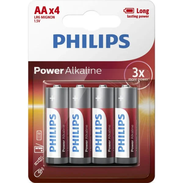 Philips Power Alkaline Battery LR6P4B/10