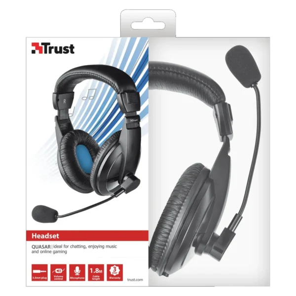 Trust Pulsar Headset Wired Head-band Calls/Music Black