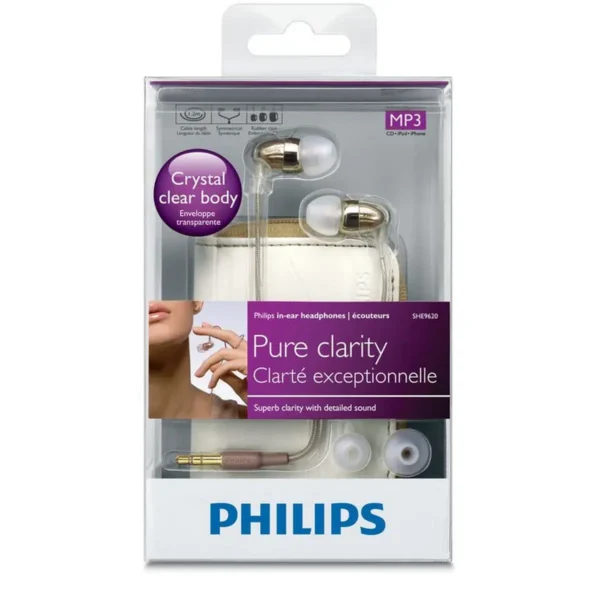 Philips SHE9620/28 headphones/headset Wired In-ear Gold, White