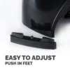 Fellowes Computer Monitor Stand with 3 Height Adjustments – Smart Suites Monitor Riser Plus with Storage Area – Ergonomic Adjustable Monitor Stand for Computers – Max Weight 10KG/Max Size 21″ – Black