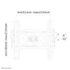 Neomounts LED-W220 TV mount wall 22-40″ – tiltable