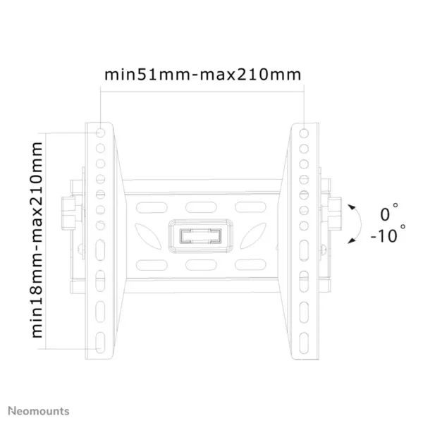 Neomounts LED-W220 TV mount wall 22-40″ – tiltable