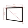 Multibrackets M 16:10 Framed Projection Screen 258,5×161,5, 120″