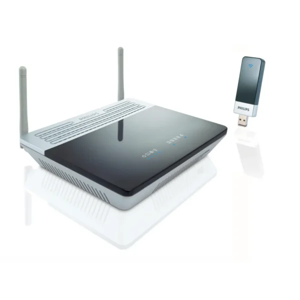 Philips CKW7740N/00 wireless router Single-band (2.4 GHz) Black, Grey