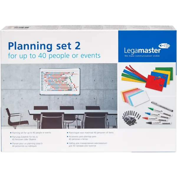 Legamaster planning set for 40 people or events