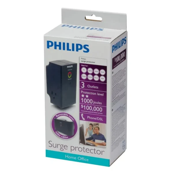 Philips SPP4031B/17 surge protector Black 3 AC outlet(s)