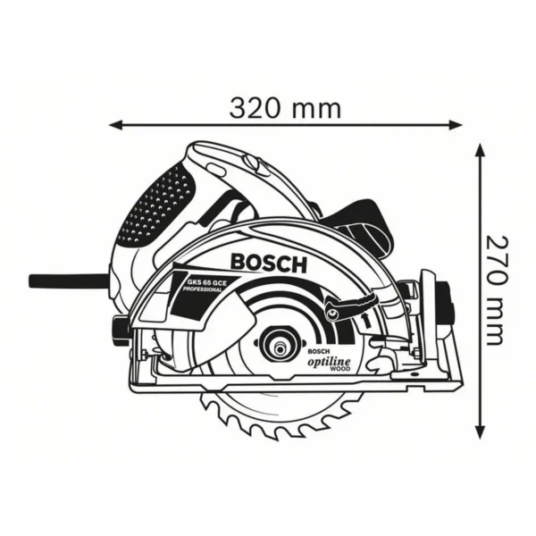 Bosch 0 601 668 901 portable circular saw 19 cm 5000 RPM 1800 W