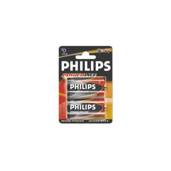 Philips PowerLife LR20PB2C D Alkaline Battery