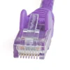 StarTech.com 25ft CAT6 Cable – Purple CAT6 Ethernet Cable – Gigabit Ethernet Wire – 650MHz 100W PoE RJ45 UTP CAT 6 Network/Patch Cord Snagless – Fluke Tested/Wiring is UL Certified/TIA
