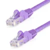 StarTech.com 25ft CAT6 Cable – Purple CAT6 Ethernet Cable – Gigabit Ethernet Wire – 650MHz 100W PoE RJ45 UTP CAT 6 Network/Patch Cord Snagless – Fluke Tested/Wiring is UL Certified/TIA