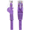 StarTech.com 25ft CAT6 Cable – Purple CAT6 Ethernet Cable – Gigabit Ethernet Wire – 650MHz 100W PoE RJ45 UTP CAT 6 Network/Patch Cord Snagless – Fluke Tested/Wiring is UL Certified/TIA