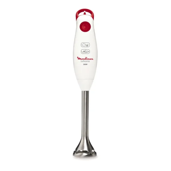 Moulinex Turbomix Plus 0.8 L Immersion blender 350 W Red, Stainless steel, White