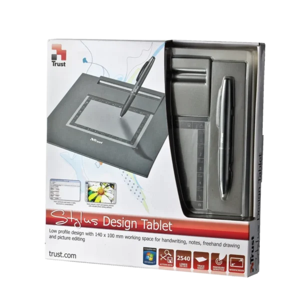 Trust Slimline Design Tablet TB-5300 graphic tablet 2000 lpi 140 x 100 mm USB