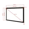 Multibrackets M 16:10 Framed Projection Screen 323,1×201,9, 150″