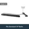 StarTech.com Rackmount PDU with 16 Outlets and Surge Protection – 1U