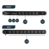 StarTech.com Rackmount PDU with 16 Outlets and Surge Protection – 1U
