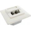 InLine Cat.5e Network Box 2x RJ45 for concealed installation white RAL9010