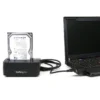 StarTech.com Single Bay USB 3.0 to SATA Hard Drive Docking Station, USB 3.0 (5 Gbps) Hard Drive Dock, External 2.5/3.5″ SATA I/II/III HDD/SSD Docking Station, Top-Loading Hard Drive Bay