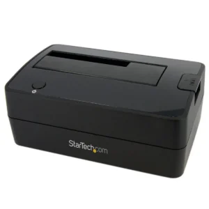 StarTech.com Single Bay USB 3.0 to SATA Hard Drive Docking Station, USB 3.0 (5 Gbps) Hard Drive Dock, External 2.5/3.5″ SATA I/II/III HDD/SSD Docking Station, Top-Loading Hard Drive Bay