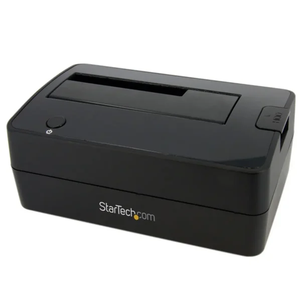 StarTech.com Single Bay USB 3.0 to SATA Hard Drive Docking Station, USB 3.0 (5 Gbps) Hard Drive Dock, External 2.5/3.5″ SATA I/II/III HDD/SSD Docking Station, Top-Loading Hard Drive Bay