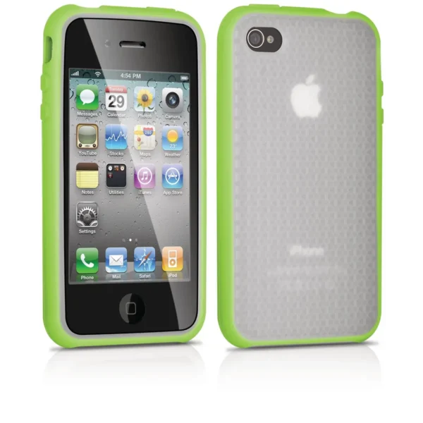 Philips DLM4358/17 MP3/MP4 player case Border Green, Transparent Silicone