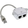 InLine ISDN Port Doubler 1x RJ45 male / 2x RJ45 female with Cable