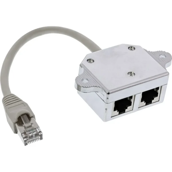 InLine ISDN Port Doubler 1x RJ45 male / 2x RJ45 female with Cable