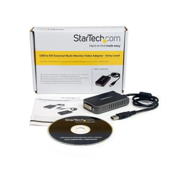 StarTech.com USB to DVI External Dual or Multi Monitor Video Adapter