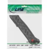 InLine Socket strip, 8-way, 4x CEE7/3 + 4x Euro CEE 7/16, black, 1.5m