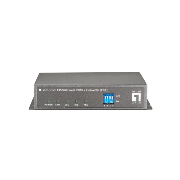 LevelOne Ethernet over VDSL2 Converter, 1 PoE Output