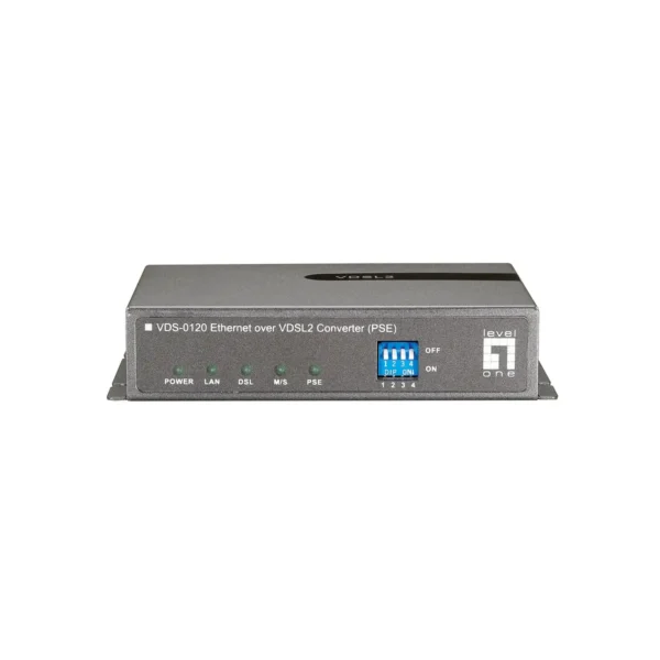 LevelOne Ethernet over VDSL2 Converter, 1 PoE Output