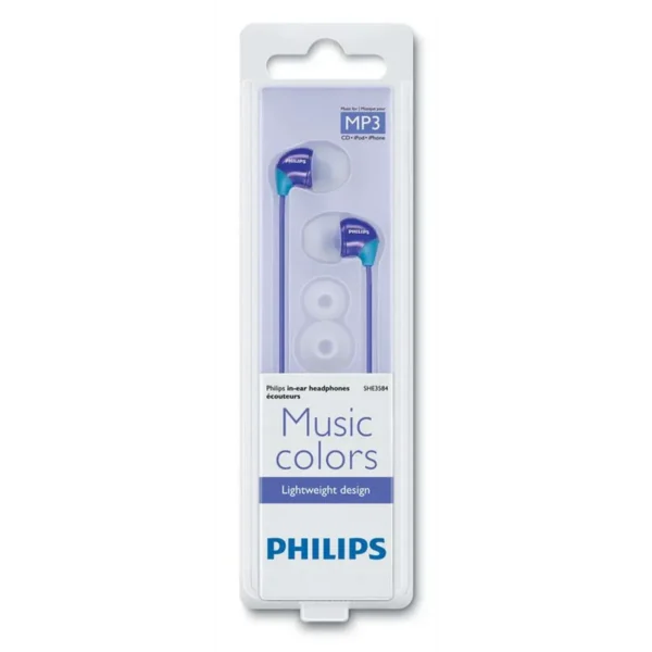 Philips SHE3584/28 headphones/headset Wired In-ear Blue