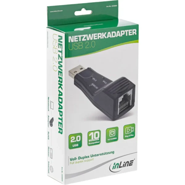 InLine USB 2.0 Network Adapter 10 / 100MBit
