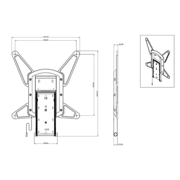 Multibrackets M Motorized Tilt Mount Large