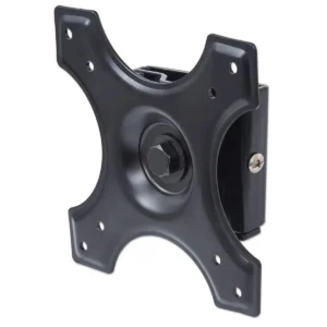 Manhattan Wall Mount for TV & Monitors (Fixed), For screens 10″ to 32″, VESA compatability: 75x75mm and 100x100mm – check the dimensions of the four mounting holes on back of screen to ensure it fits, Max 15kg, Black, Bracket