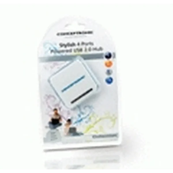 Conceptronic 4 PORTS USB 2.0 HUB WITH ADAPTER