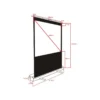 Multibrackets M 4:3 Portable Projection Screen 200×150, 100″