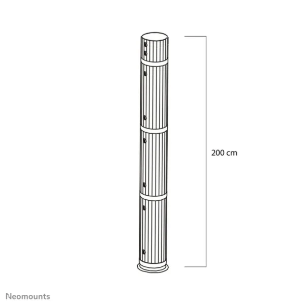 Neomounts BEAMER-P200 Extension pole beamer ceiling mount – h 200 cm