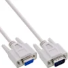 InLine Serial extension, 9pin male / female, moulded, 1:1 assigned, 10m