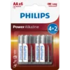 Philips Power Alkaline Battery LR6P6BP/10