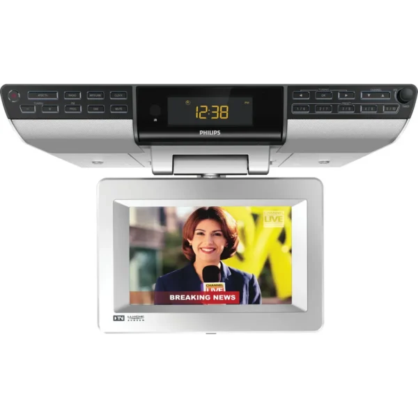Philips AJL750/37 radio Clock Digital Black, Silver