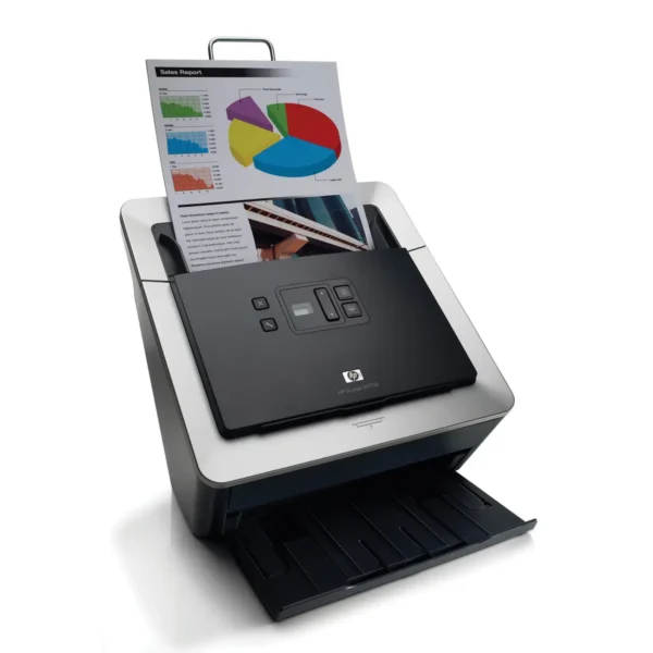 HP Scanjet N7710 Sheet-fed scanner 600 x 600 DPI A4 Black, Grey