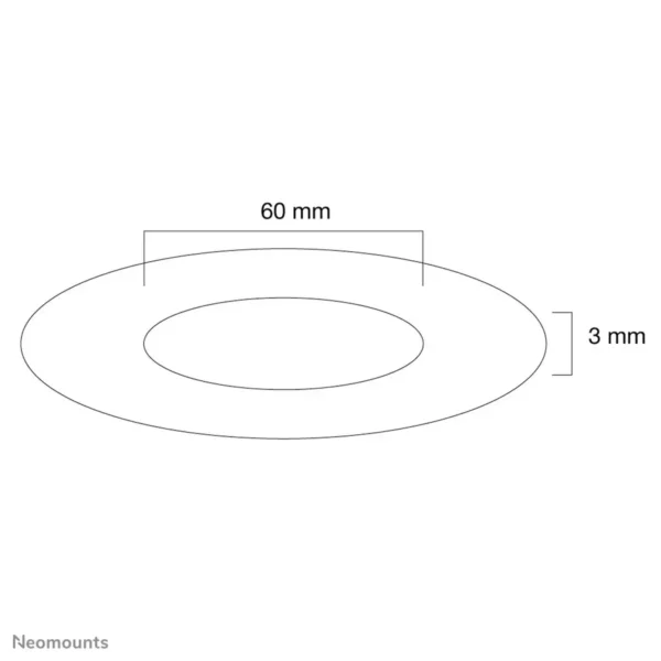 Neomounts FPMA-CRW6 Ceiling cover – diam. 60 mm