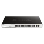 D-Link 28-Port Gigabit PoE Smart Managed Switch including 4 Combo Ports