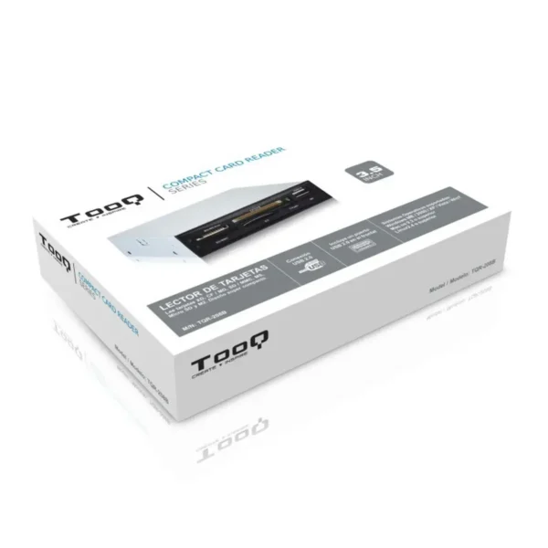 TooQ TQR-208B card reader USB 2.0 Internal Black, Silver