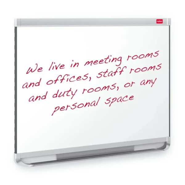 Nobo Prestige Enamel Magnetic Whiteboard 900x600mm with Connex Trim
